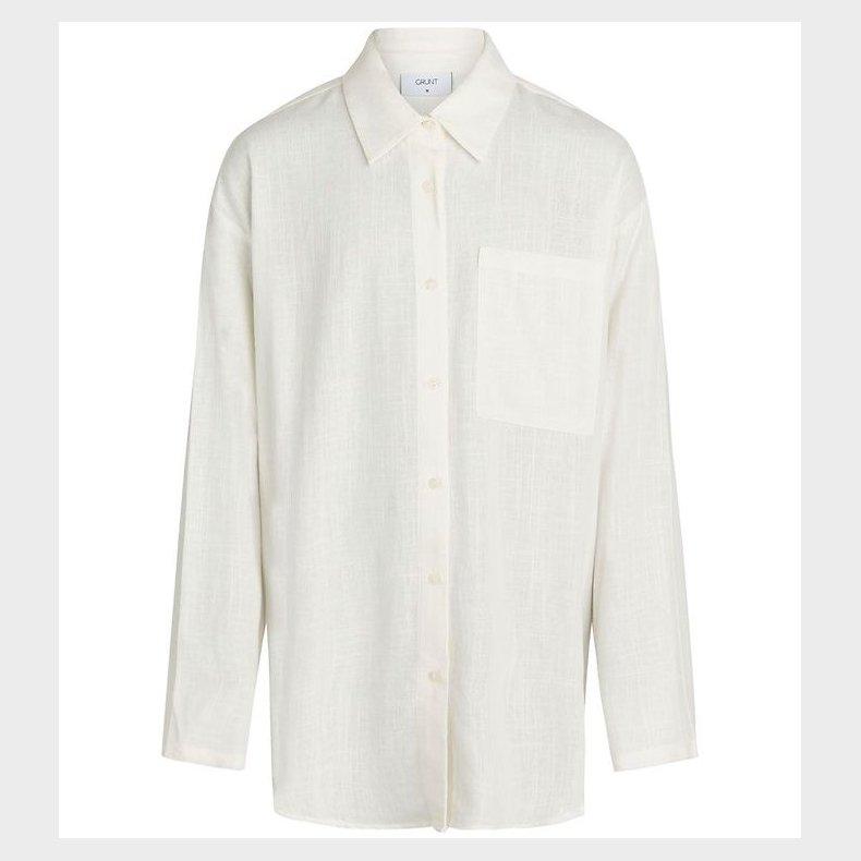 Grunt Skjorte - Latti - White