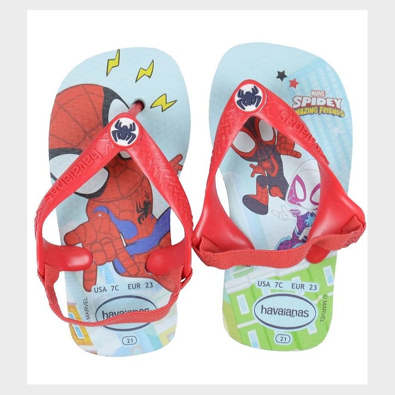Havaianas Klipklapper - Baby Marvel - Blue/Red