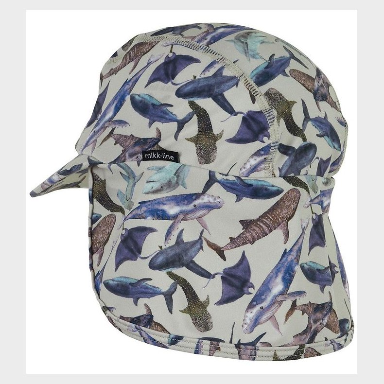 Mikk-Line Badehat - Metal m. Hajer