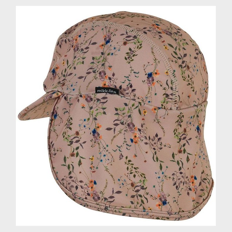 Mikk-Line Badehat - Nougat m. Blomster