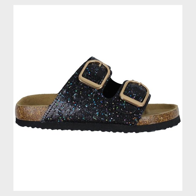 Name It Sandaler - Noos - NkfFlora - Sort m. Glitter