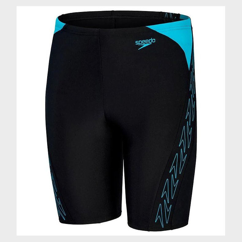 Speedo Badebukser - Hyper Boom Splice Jammer - Sort/Bl