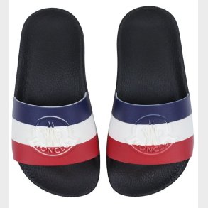 Moncler Badesandaler - Petit Basile - Sort m. Logo