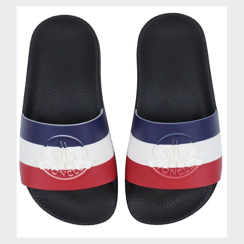 Moncler Badesandaler - Petit Basile - Sort m. Logo