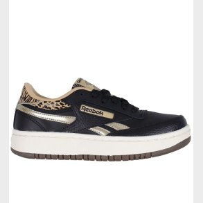 Reebok Sko - Club B Double Revenge Junior - Black/Sahara/Gold