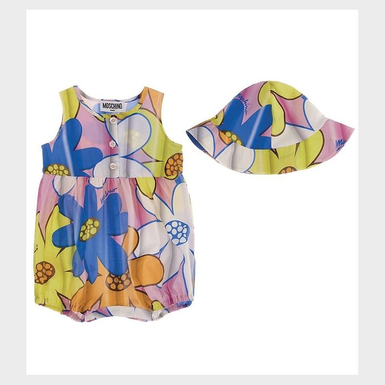 Moschino Sommerdragt/Sommerhat - Pink Flowers