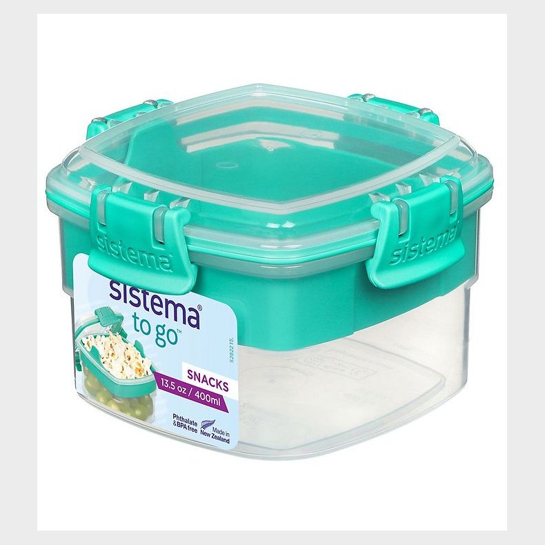 Sistema Madkasse - Snack To Go - 400 ml - Turkis