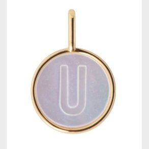 Design Letters Vedhng Til Halskde - U - Pearl Gold