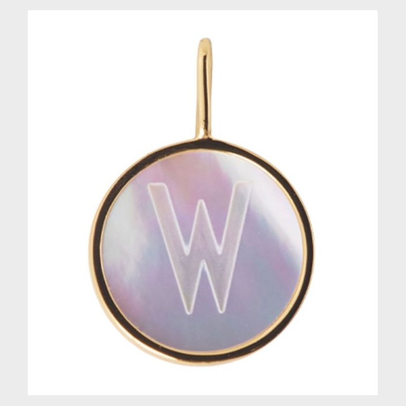 Design Letters Vedhng Til Halskde - W - Pearl Gold