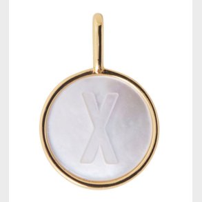 Design Letters Vedhng Til Halskde - X - Pearl Gold