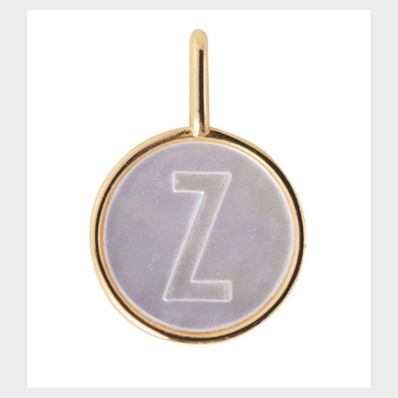 Design Letters Vedhng Til Halskde - Z - Pearl Gold