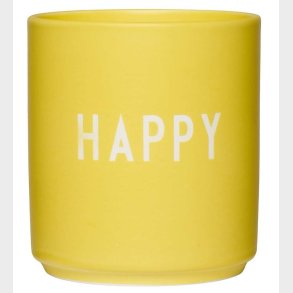 Design Letters Kop - Favorite Cup - Happy - Yellow