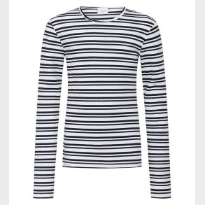 Grunt Bluse - Dopim - Navy Stripe