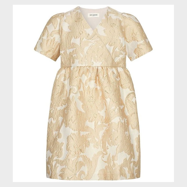 Sofie Schnoor Girls Kjole - Creme m. Guld