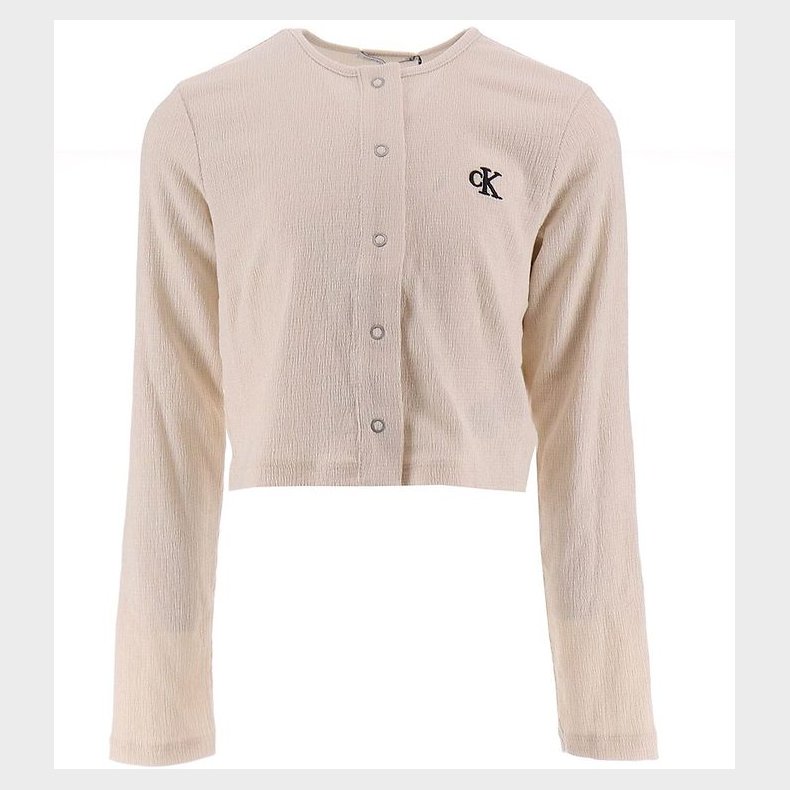 Calvin Klein Cardigan - Light Crinkle - Whitecap Gray