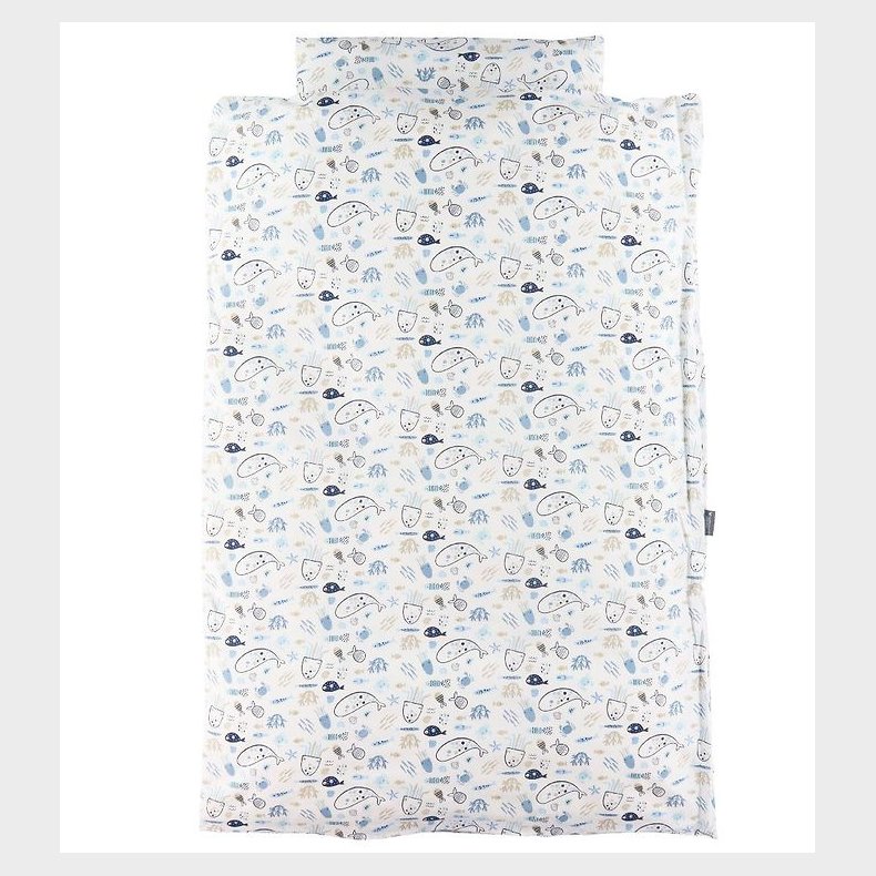 Nrgaard Madsens Sengetj - Junior - Hvid m. Fisk