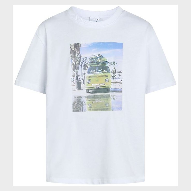 Grunt T-shirt - Kapow - Hvid m. Print