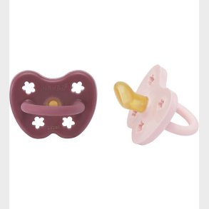 Hevea Sutter - 3-36 mdr - 2-Pak - Naturgummi - Powder Pink & Ros