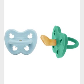 Hevea Sutter - 3-36 mdr - 2-Pak - Naturgummi - Maya Blue & Pop o