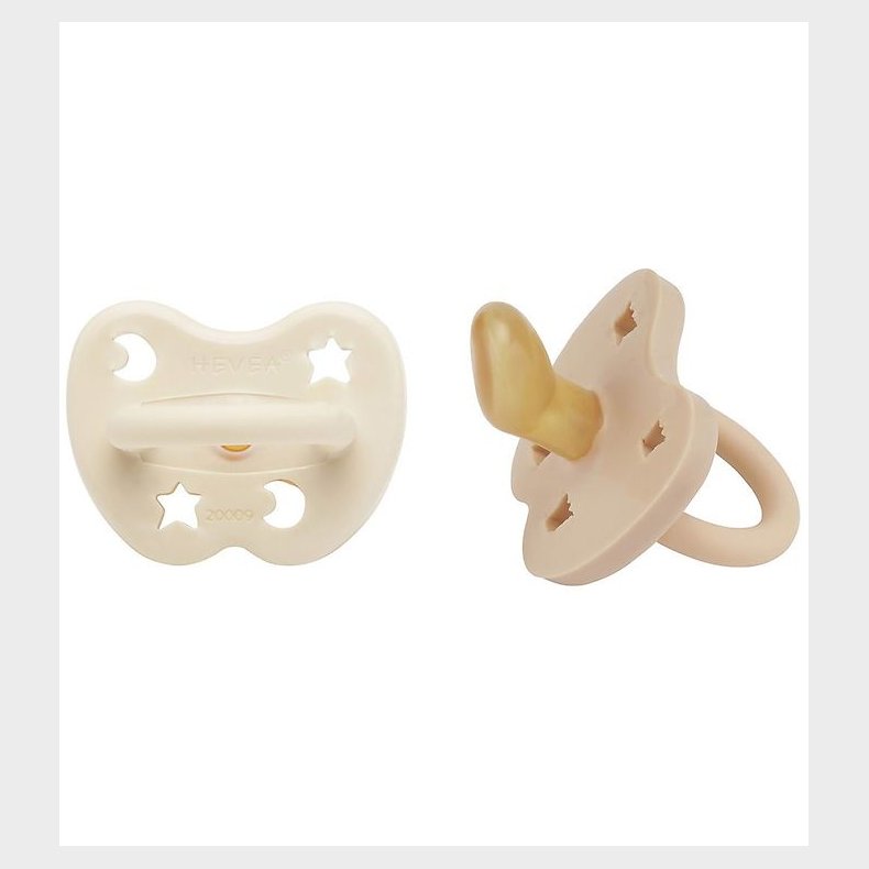 Hevea Sutter - 3-36 mdr - 2-Pak - Naturgummi - Milky White & San