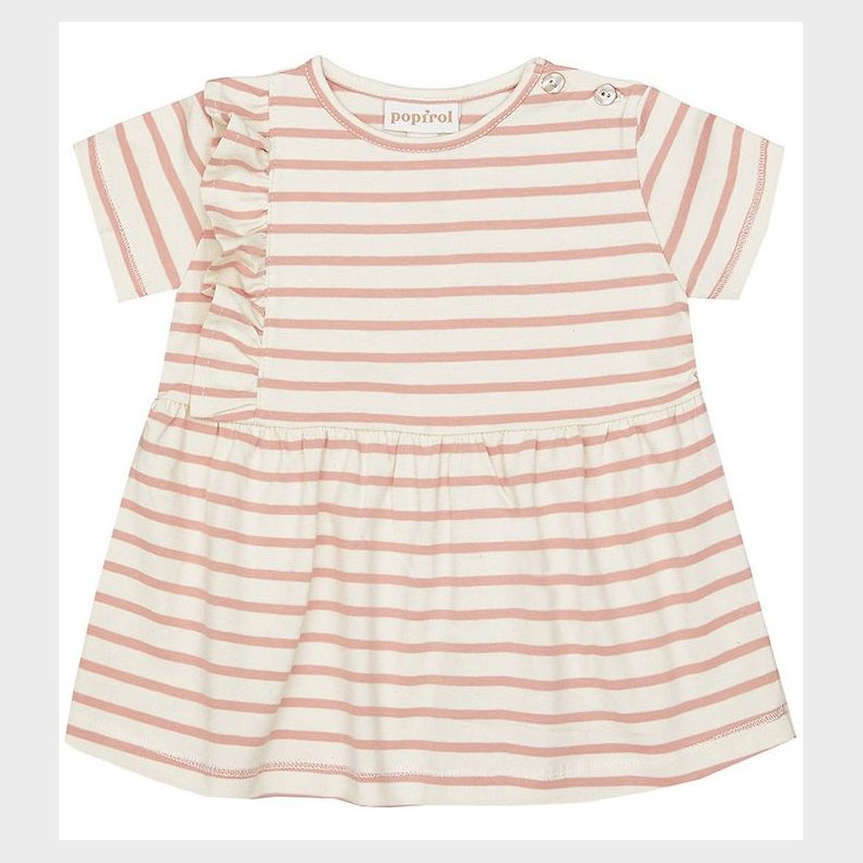 Popirol Kjole - Poanneli Baby Dress - Striped Vanilla