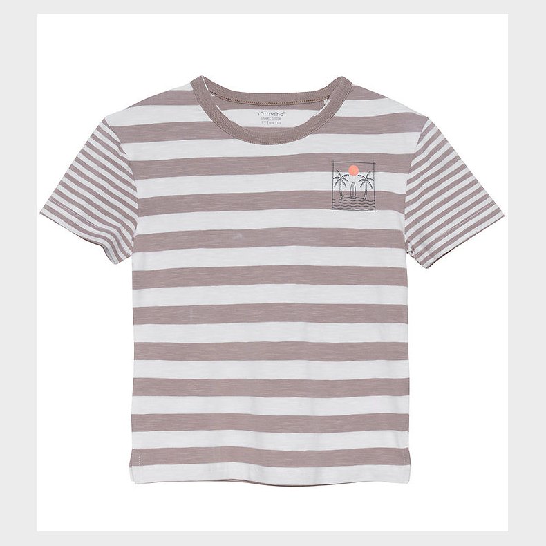 Minymo T-shirt - Moon Rock m. Striber