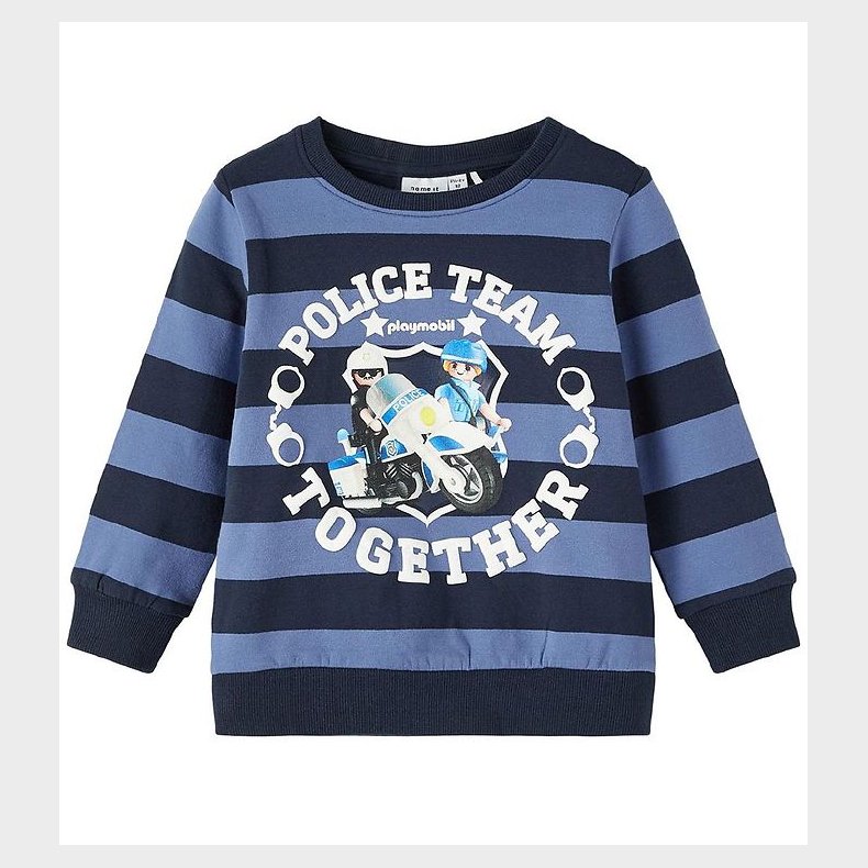 Name It Sweatshirt - NmmDes Playmobil - Dark Sapphire