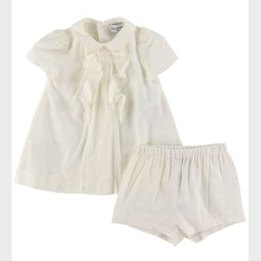 Emporio Armani Kjole m. Bloomers - Off White m. Logoer