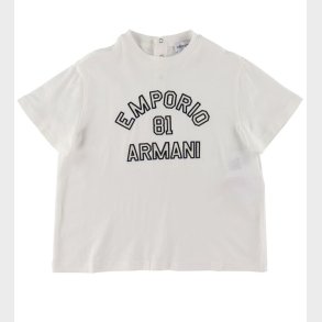 Emporio Armani T-shirt - Hvid m. Navy