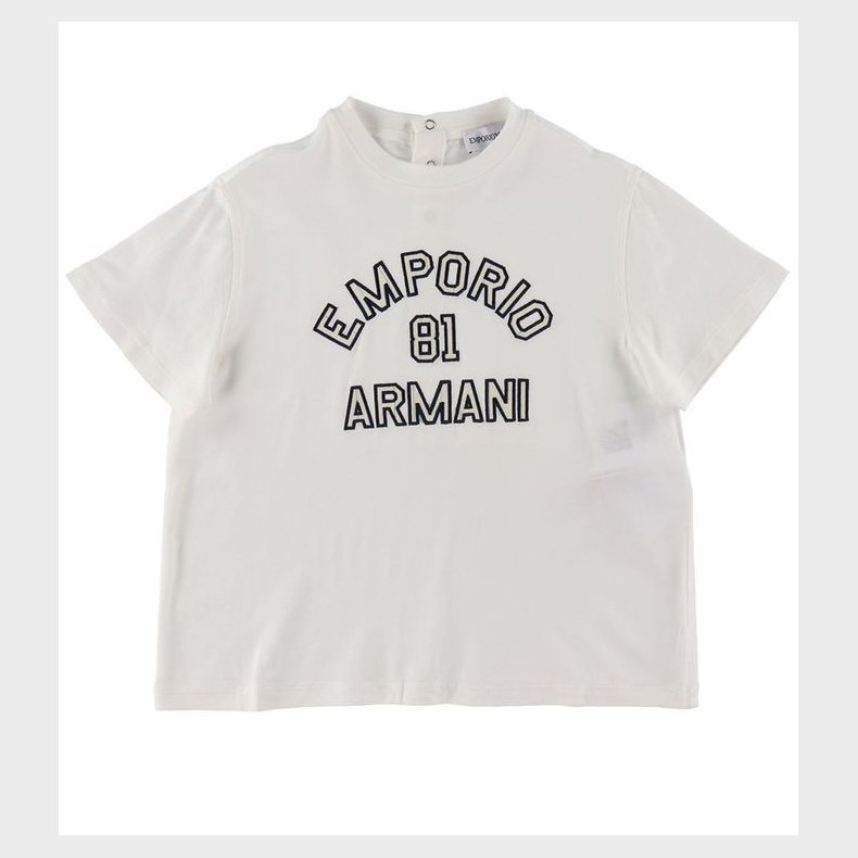 Emporio Armani T-shirt - Hvid m. Navy