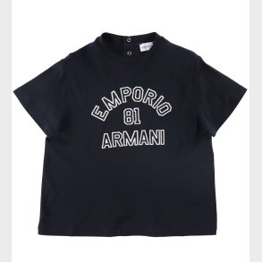Emporio Armani T-shirt - Navy m. Hvid