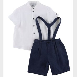 Emporio Armani St - Skjorte/Shorts - Hvid/Navy