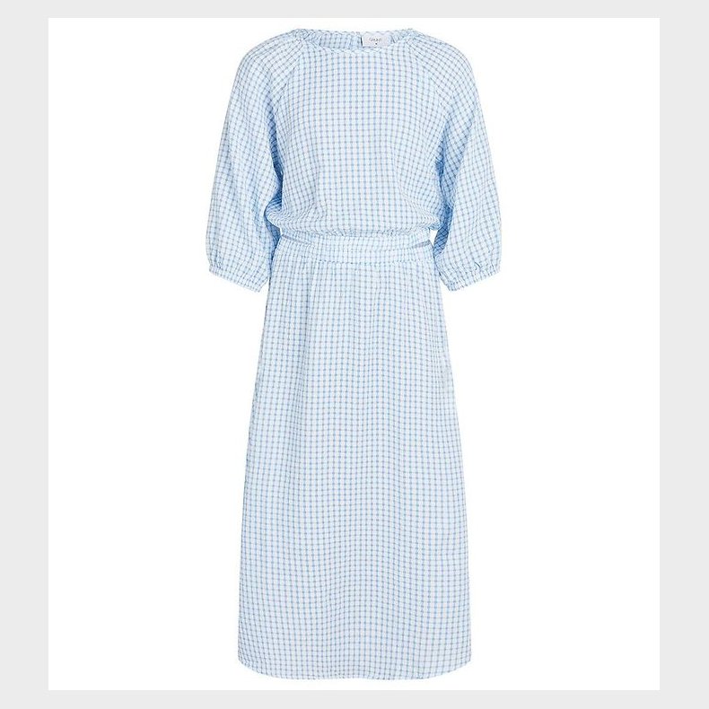 Grunt Kjole - Osgood - Hvid/Bl