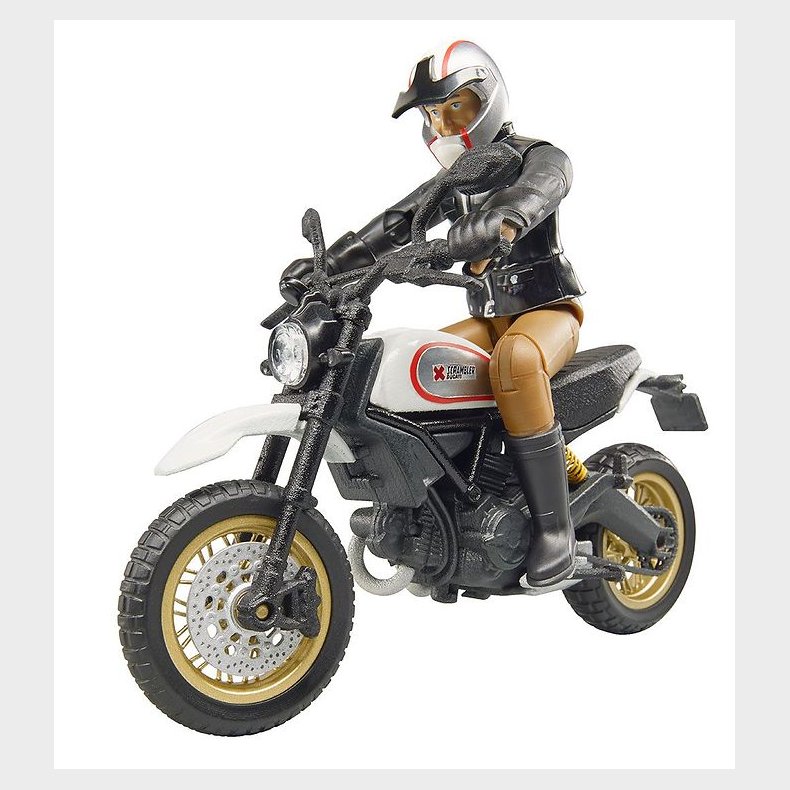 Bruder Figur m. Scrambler Ducati Desert Sled - bworld - 63051