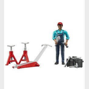 Bruder Figur - bworld - Mekaniker m. Tilbehr - 62100