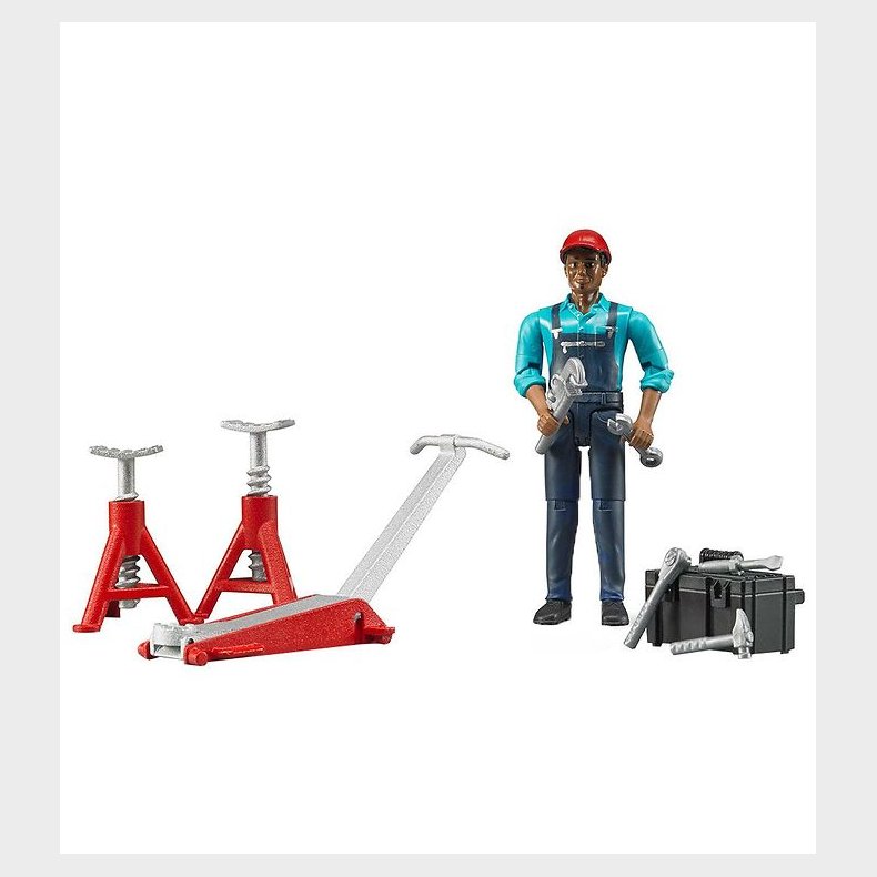 Bruder Figur - bworld - Mekaniker m. Tilbehr - 62100