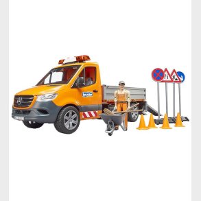 Bruder Bil - Mercedes Benz Sprinter Kommunalbil m. Lys og Lyd -