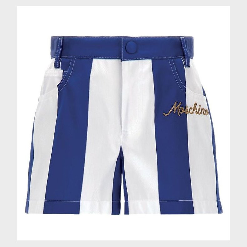 Moschino Shorts - Bl/Hvid Stribet