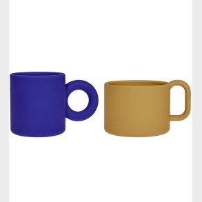 OYOY Kopper - 2-pak - Nomu - Silikone - Optic Blue/Light Rubber