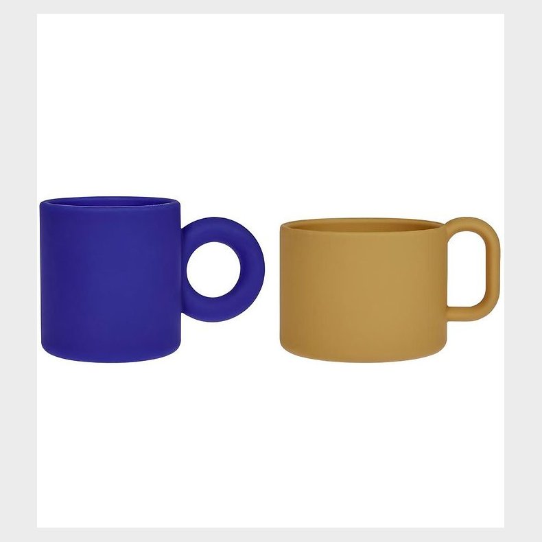 OYOY Kopper - 2-pak - Nomu - Silikone - Optic Blue/Light Rubber