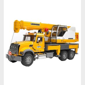 Bruder Arbejdsmaskine - MACK Granite Liebherr Kranbil - 02818