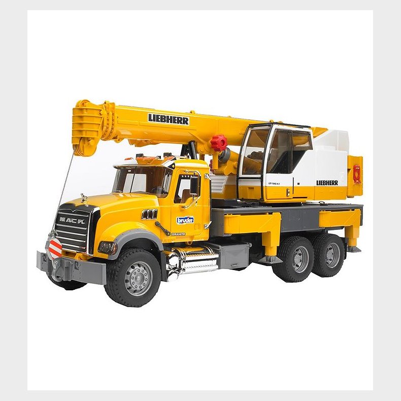 Bruder Arbejdsmaskine - MACK Granite Liebherr Kranbil - 02818