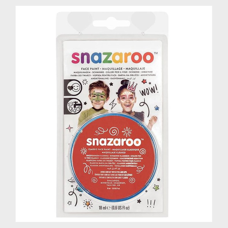 Snazaroo Ansigtsmaling - 18 ml - Bright Red