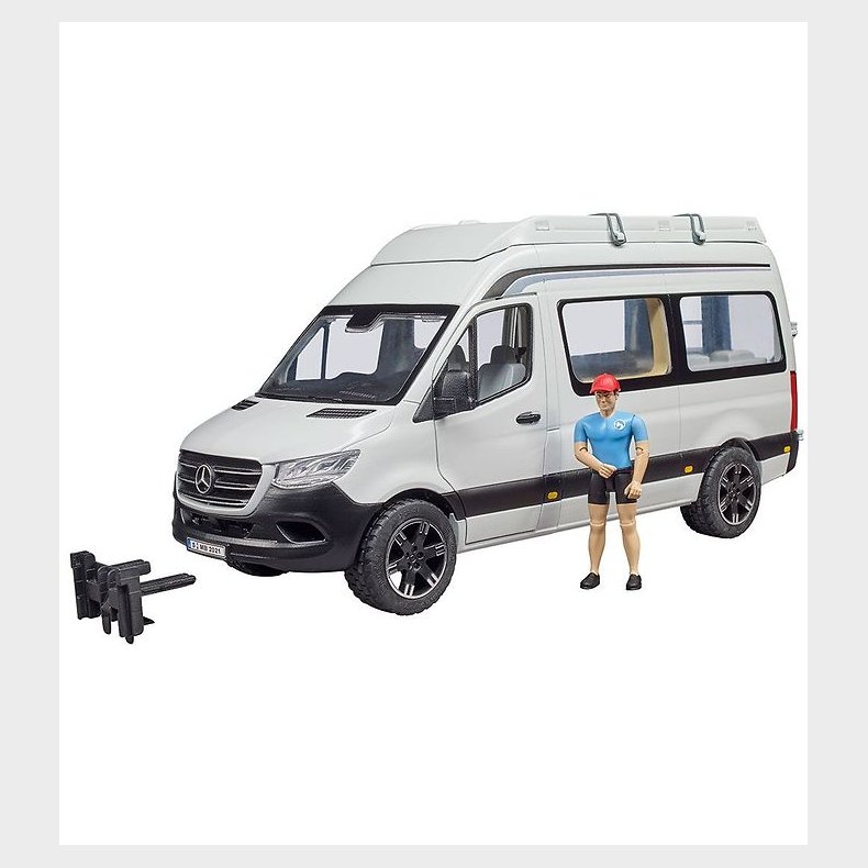 Bruder Bil - Mercedes Benz Sprinter Camper m. Krer - 02672