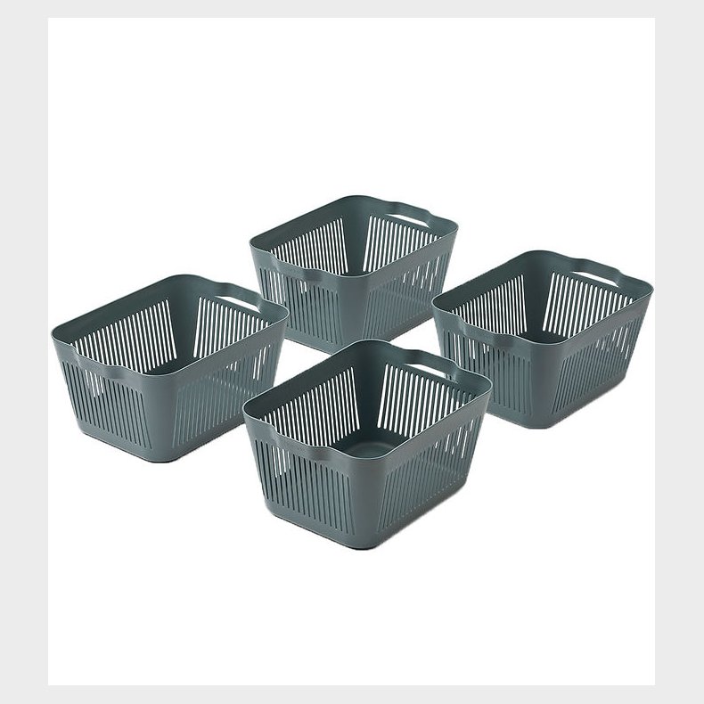 Liewood Kurv - 4-pak - Small - 30x22x14 cm - Whale Blue