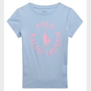 Polo Ralph Lauren T-shirt - Longwood - Lysebl� m. Rosa