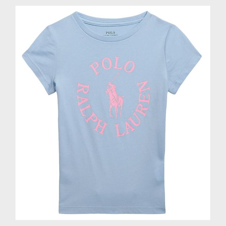 Polo Ralph Lauren T-shirt - Longwood - Lysebl� m. Rosa