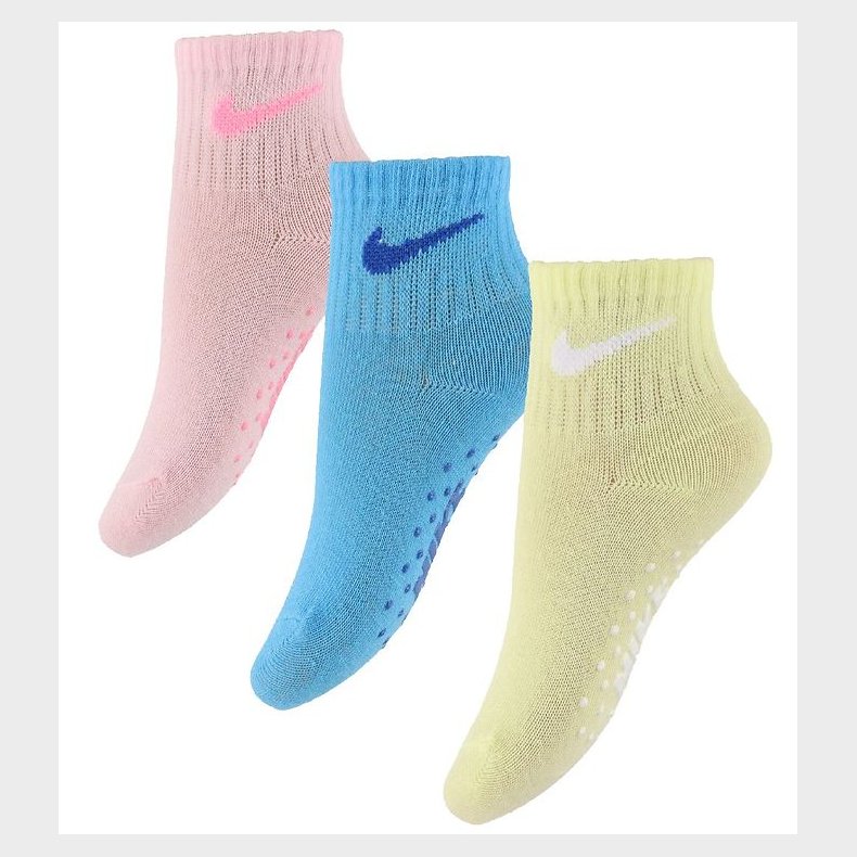 Nike Strmper - 3-pak - Lyserd/Bl/Gul