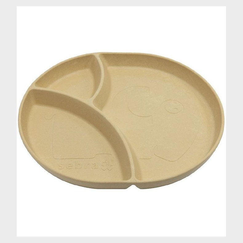 Sebra Tallerken - Bioplast - 3 Rum - Mums - Wheat Yellow
