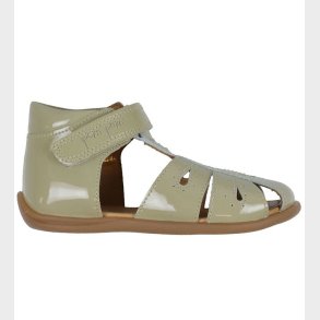 Pom Pom Sandaler - Starters Drops Velcro - Dusty Olive Patent